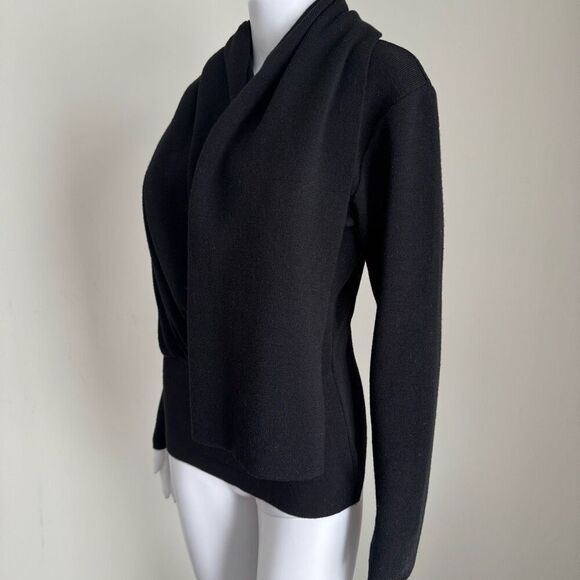 VTG Cache Made In Italy Merino Wool Long Wrap Sweater Size M - Picture 3 of 10